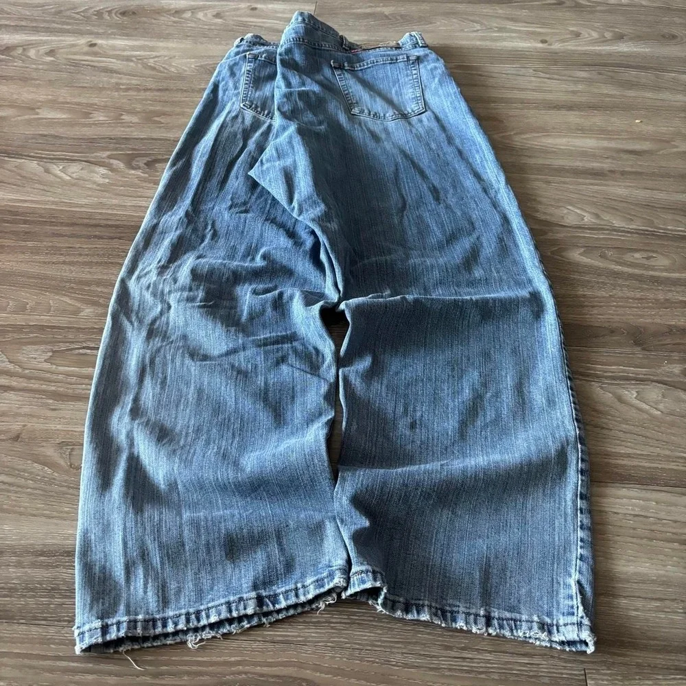 'Vintage Y2K/2000s Baggy Grunge Distressed Skater Denim Jeans! 48x30